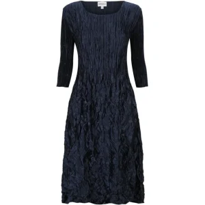 Alquema DRESSES|3/4 Sleeve Smash Pocket Dress | Glossy Ink