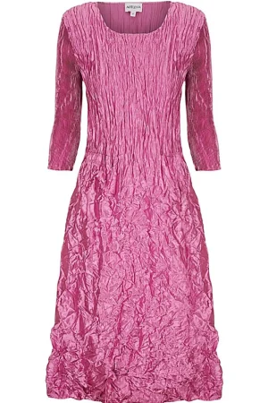 Alquema DRESSES|3/4 Sleeve Smash Pocket Dress | Glossy Orchid