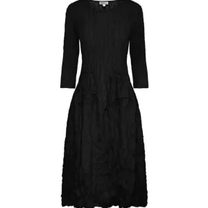 Alquema DRESSES|3/4 Sleeve Smash Pocket Dress | Black