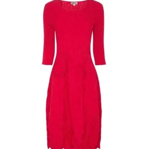 Alquema DRESSES|3/4 Sleeve Smash Pocket Dress | Rasberry