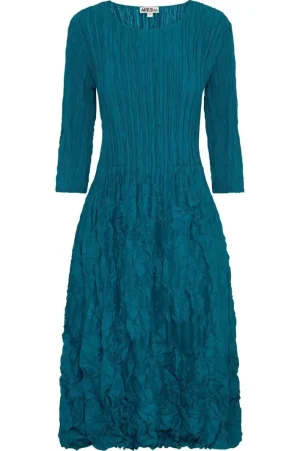 Alquema DRESSES|3/4 Sleeve Smash Pocket Dress | Peacock