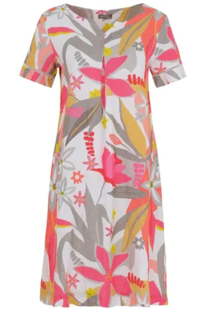 Dolcezza DRESSES|A Smell of Gardenia Linen Dress | 25703