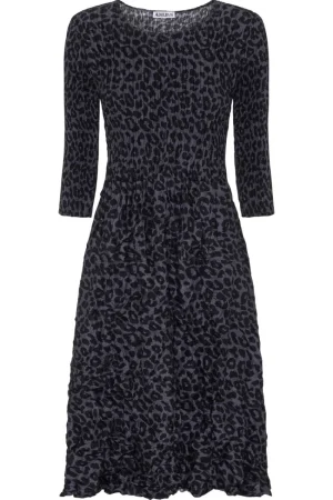 Alquema DRESSES|3/4 Sleeve Smash Pocket Dress | Leopard