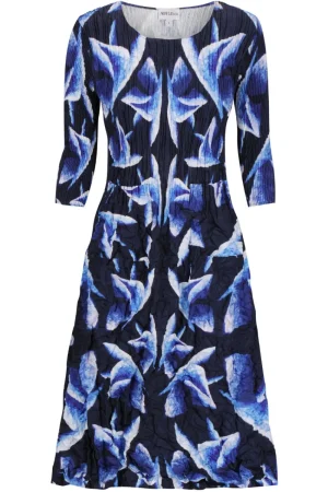 Alquema DRESSES|3/4 Sleeve Smash Pocket Dress | Blue Birds