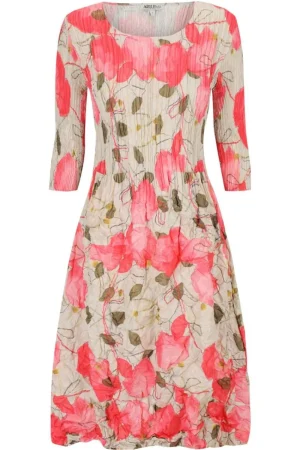 Alquema DRESSES|3/4 Sleeve Smash Pocket Dress | Wild Flowers