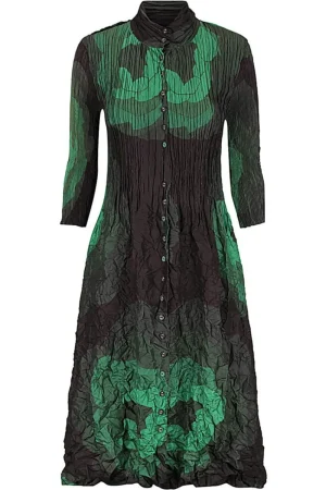 Alquema DRESSES|Nehru Coat Dress | Forest Rose