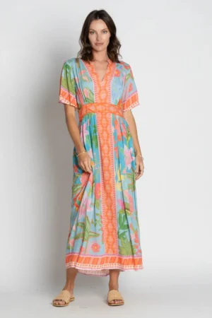 Lula Soul DRESSES|Anassa Midi Dress | Steel Blue