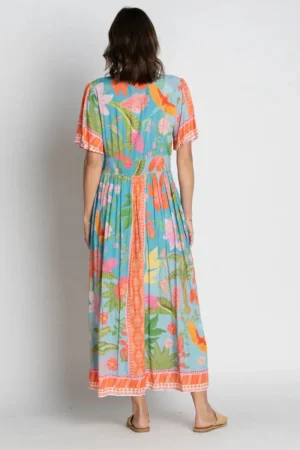 Lula Soul DRESSES|Anassa Midi Dress | Steel Blue