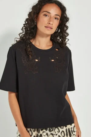 Verge TEES & TOPS & SHIRTS|Artisan Top | Black