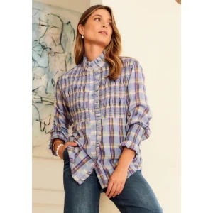 Zjoosh TEES & TOPS & SHIRTS|Ayre Plaid Shirt | Blue