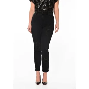 Frank Lyman PANTS|Black/Copper Embellished Jean