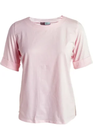 Cafe Latte TEES & TOPS & SHIRTS|Cuffed Sleeve T-Shirt | Pink