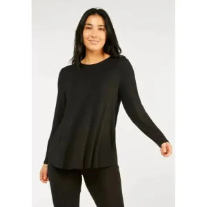 Tani Australia TEES & TOPS & SHIRTS|Cara Long Sleeve Top | Black