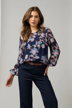 Loobie's Story TEES & TOPS & SHIRTS|Chelsea Top | Indigo Multi