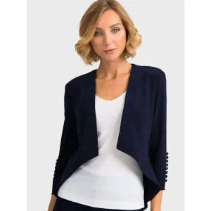 Joseph Ribkoff COATS & JACKETS|Cropped Jacket | Midnight
