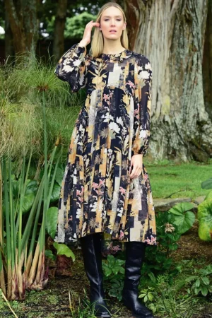 Curate By Trelise Cooper DRESSES|Frock Star Dress | Black/Tan