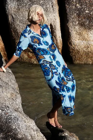 Oneseason DRESSES|Daisy Dress | Lemmos Blue Flower