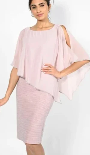 Frank Lyman DRESSES|Diamante Sheath Dress. |. Blush