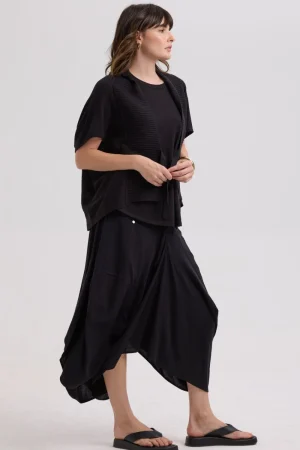 LD u0026 Co SKIRTS|Drape Bottom Skirt | Black
