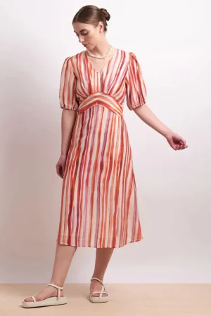Neris DRESSES|Draw The Line Dress | Koi Stripe