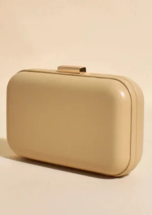 Adorne ACCESSORIES|Emmaline Structured Event Clutch | Nude