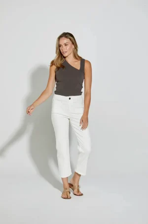 New London Jeans PANTS|Epping Straight Leg Jean | Milk