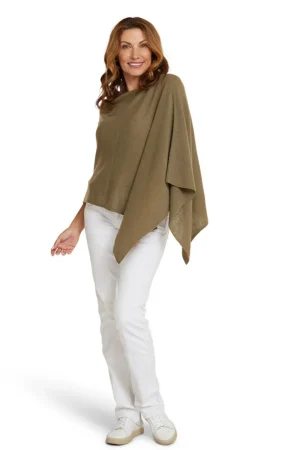 Esperance u0026 Co SCARVES & WRAPS|Esperance & Co Cashmere Topper | Martini