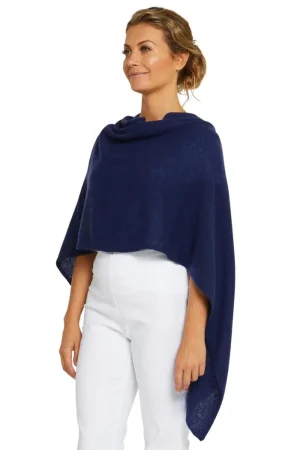 Esperance u0026 Co SCARVES & WRAPS|Esperance & Co Cashmere Topper | Midnight