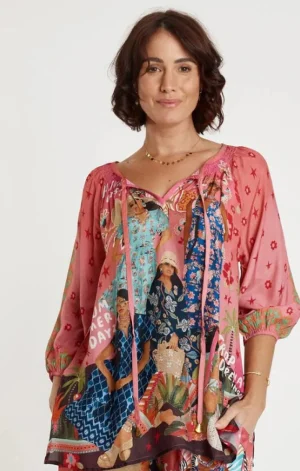 Lula Soul TEES & TOPS & SHIRTS|Fiesta Top | Print