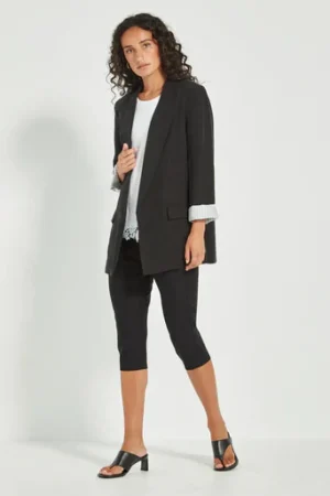 Verge PANTS|Foxy Capri | Black