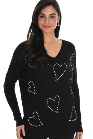 Frank Lyman JUMPERS & KNITWEAR|Knit Sweater | Black/Silver