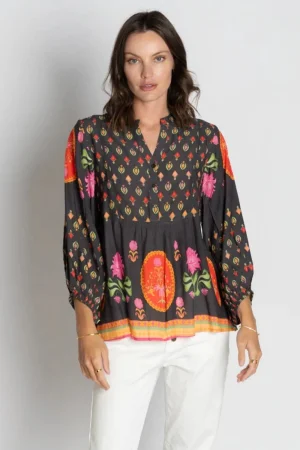 Lula Soul TEES & TOPS & SHIRTS|Grenadine Top | Espresso