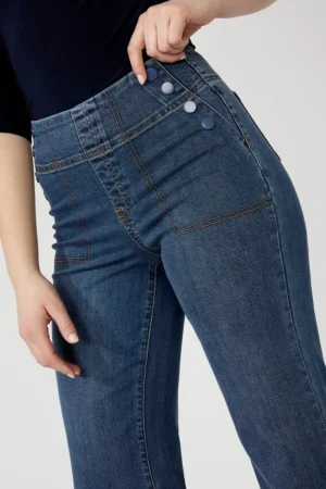 Frank Lyman PANTS|High Waisted Stretch Jean | Blue