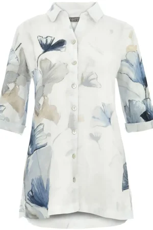 Dolcezza TEES & TOPS & SHIRTS|Indigo Melody Shirt | 25790