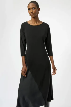 Joseph Ribkoff DRESSES|Jersey & Memory detailed Dress | Black