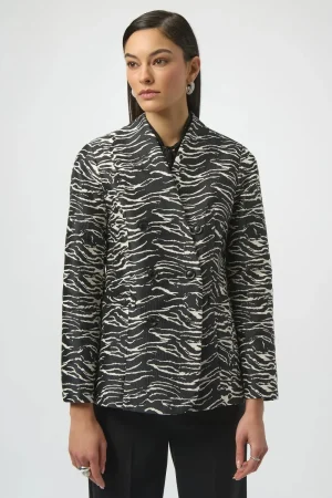 Joseph Ribkoff COATS & JACKETS|Blazer | Blk Off White