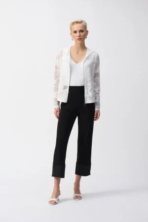 Joseph Ribkoff PANTS|Silky Knit And Memory Straight Pants | Black