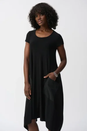 Joseph Ribkoff DRESSES|Silky Knit Cocoon Dress | Black