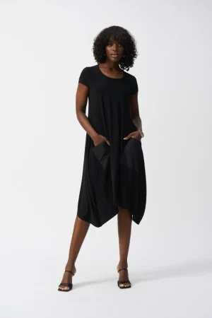 Joseph Ribkoff DRESSES|Silky Knit Cocoon Dress | Black