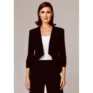 Joseph Ribkoff COATS & JACKETS|Josephy Riboff | Cropped Jacket | Black