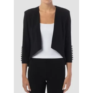 Joseph Ribkoff COATS & JACKETS|Josephy Riboff | Cropped Jacket | Black