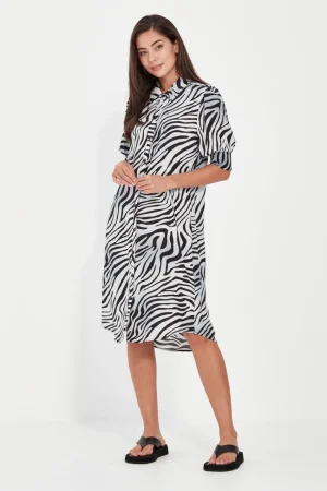 Verge DRESSES|Julia Dress | Zebra Print