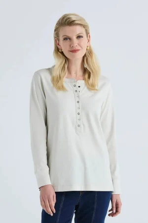 Lania the Label TEES & TOPS & SHIRTS|Lania Chalk Top | Chalk