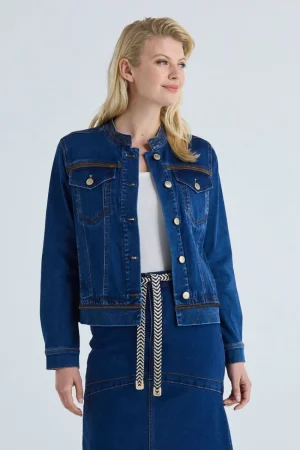 Lania the Label COATS & JACKETS|Lania Chrome Jacket | Indigo