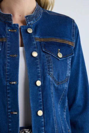 Lania the Label COATS & JACKETS|Lania Chrome Jacket | Indigo