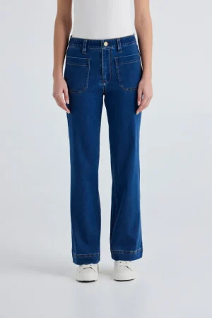 Lania the Label PANTS|Lania Chrome Jean | Indigo