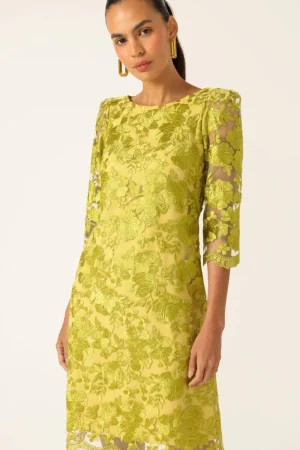 Sacha Drake DRESSES|Layla Shift Dress | Chartreus