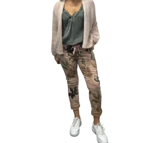 Amici PANTS|Leaf Print Pant | Rosa