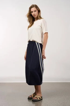 Madly Sweetly SKIRTS|Linear Skirt | Navy