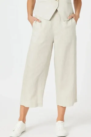 Gordon Smith PANTS|Lino Wide Leg Pant | Natural